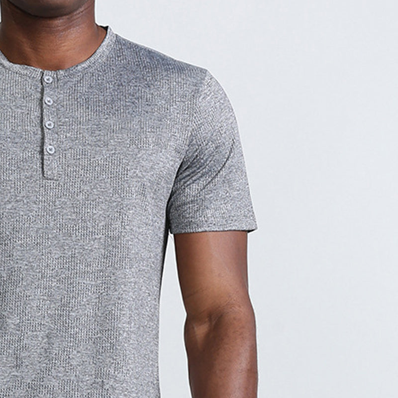 Men Solid Raw Edge Regular Fit T-shirt