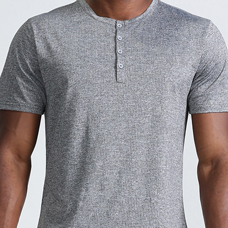 Men Solid Raw Edge Regular Fit T-shirt