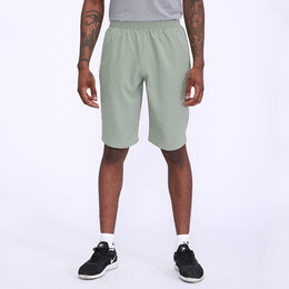 Men Solid Mid-Rise Regular Shorts