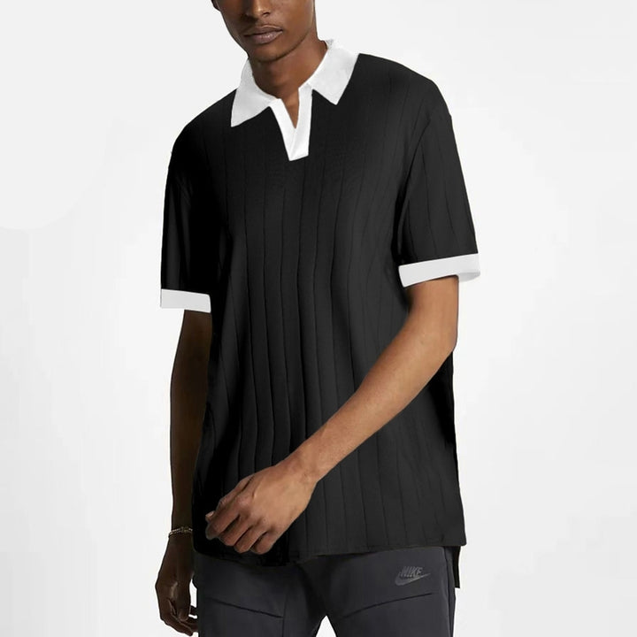 Polo Collar Short Sleeves Regular Fit T-shirt