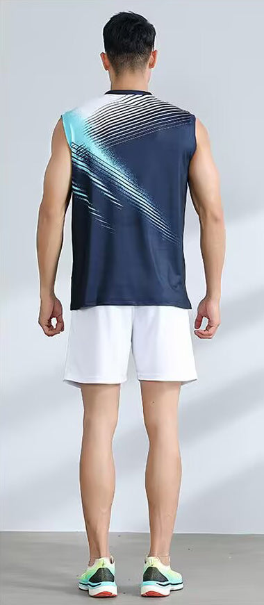 Men Graphic Printed Round Neck Raw Edge Sports T-shirt