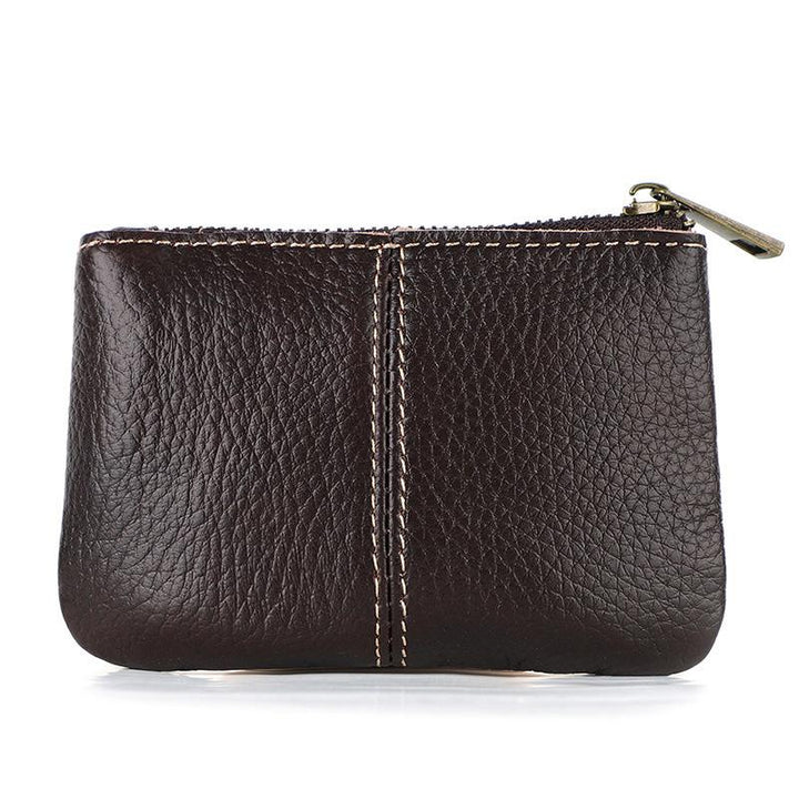 Men Leather Zip Around Wallet