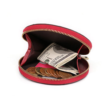 Men Leather Zip Around Wallet
