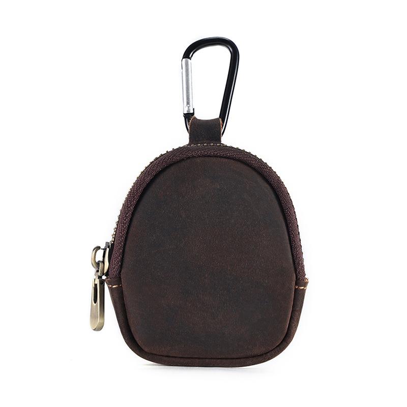 Men Leather Zip Around Wallet