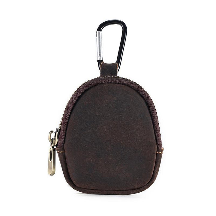 Men Leather Zip Around Wallet