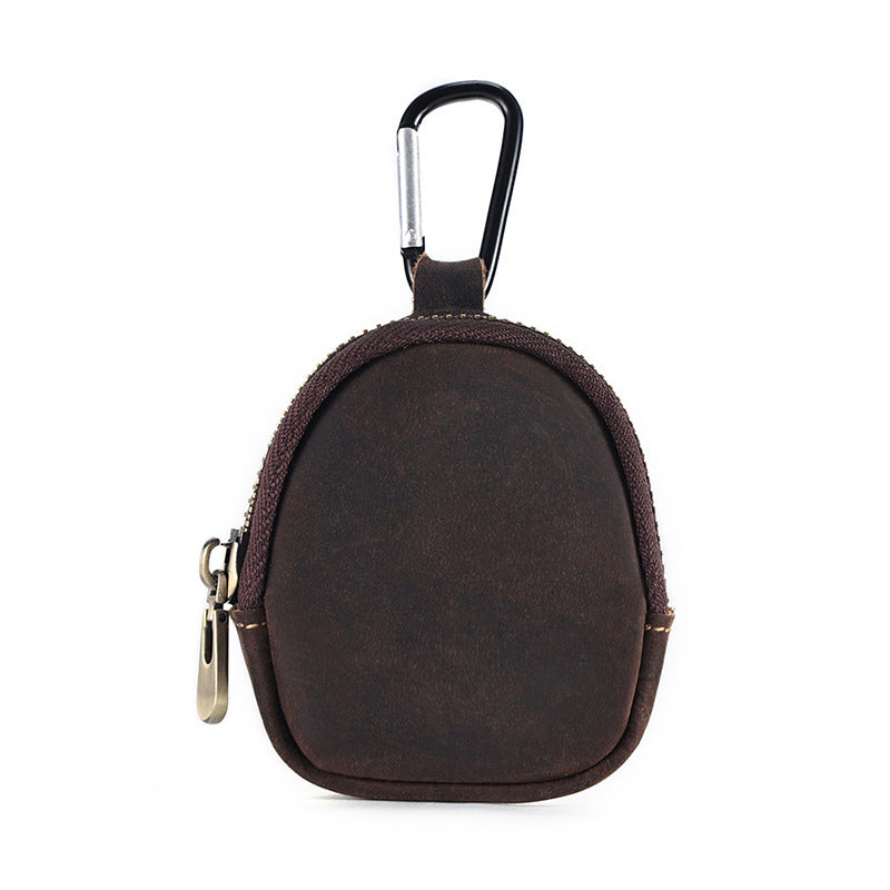 Men Leather Zip Around Wallet