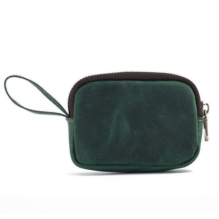 Men Leather Zip Around Wallet