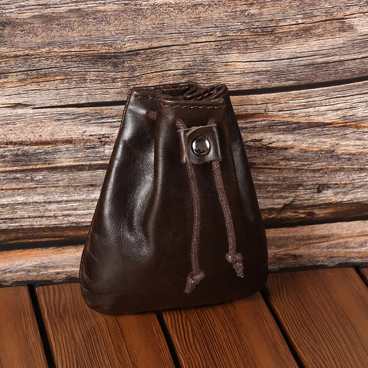 Men Leather Zip Around Wallet