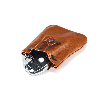 Men Leather Zip Around Wallet
