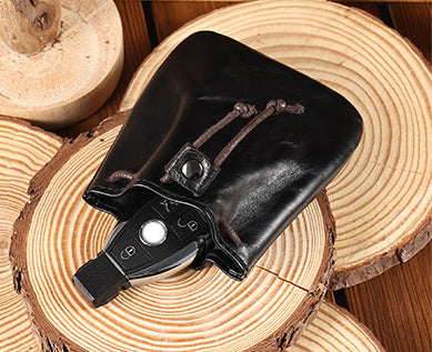 Men Leather Zip Around Wallet