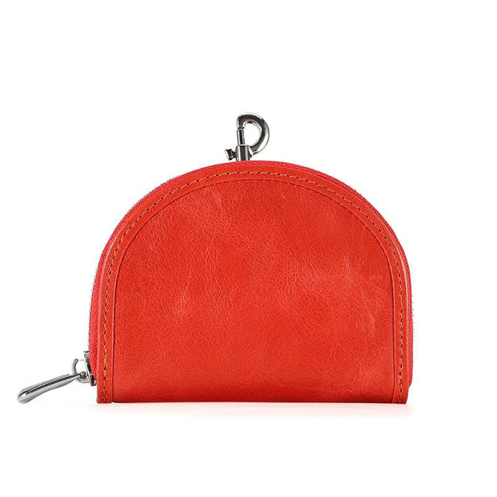 Men Leather Zip Around Wallet
