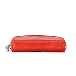 Men Leather Zip Around Wallet