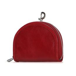 Men Leather Zip Around Wallet