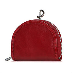 Men Leather Zip Around Wallet