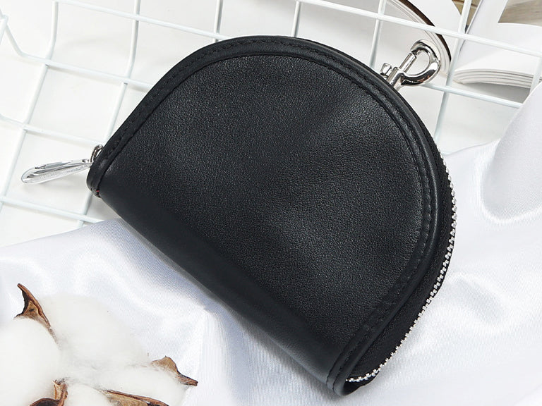 Men Leather Zip Around Wallet