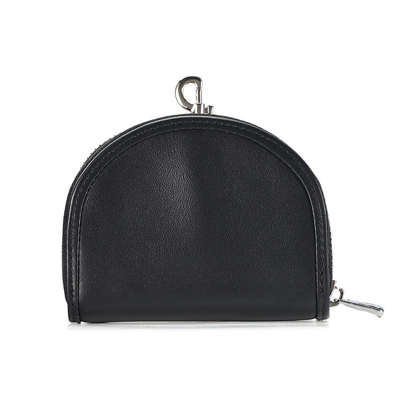 Men Leather Zip Around Wallet