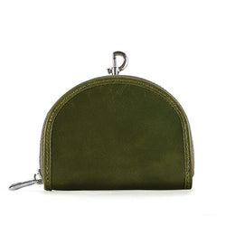 Men Leather Zip Around Wallet