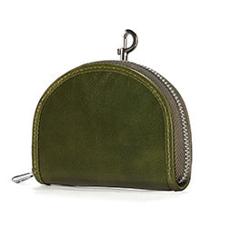 Men Leather Zip Around Wallet