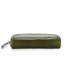 Men Leather Zip Around Wallet