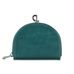 Men Leather Zip Around Wallet