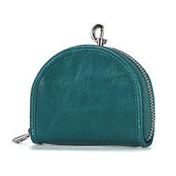Men Leather Zip Around Wallet
