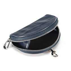 Men Leather Zip Around Wallet