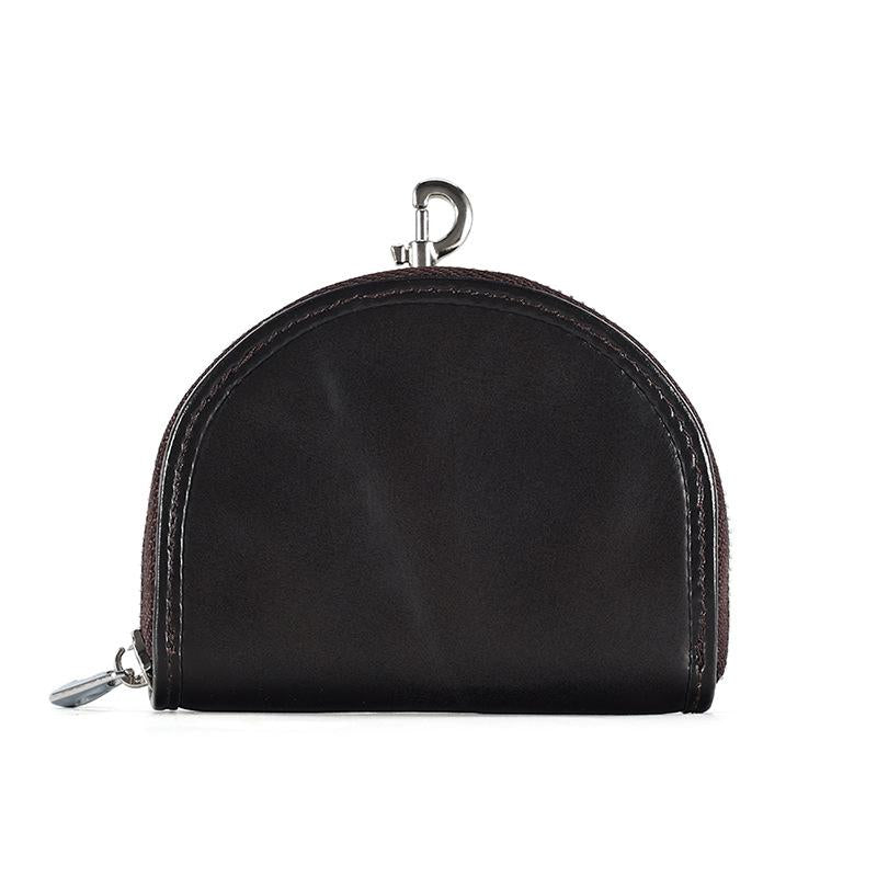 Men Leather Zip Around Wallet