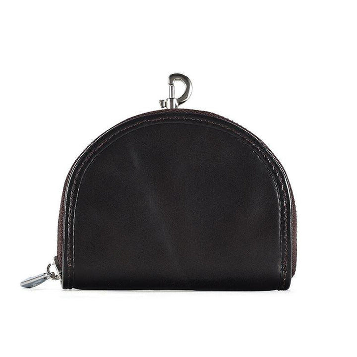 Men Leather Zip Around Wallet