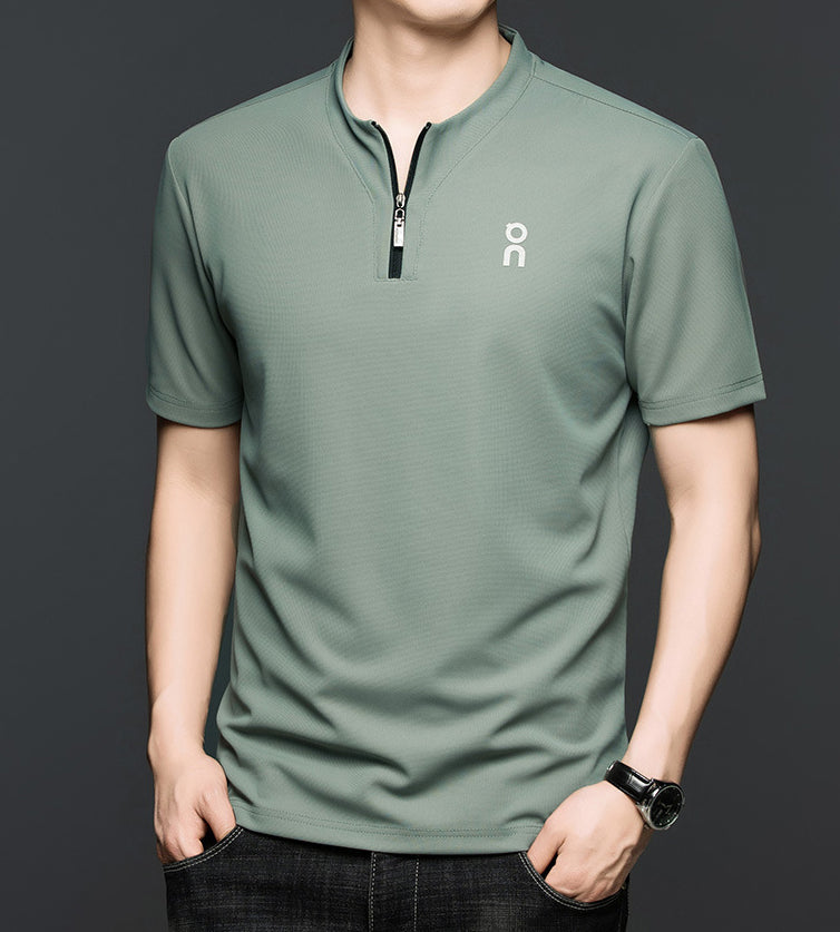 V-Neck Raw Edge T-shirt
