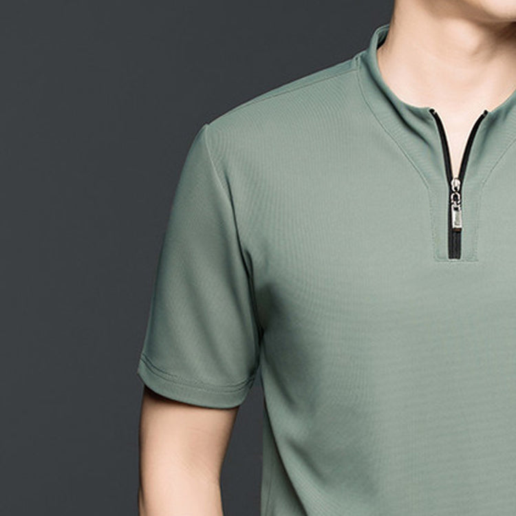 V-Neck Raw Edge T-shirt