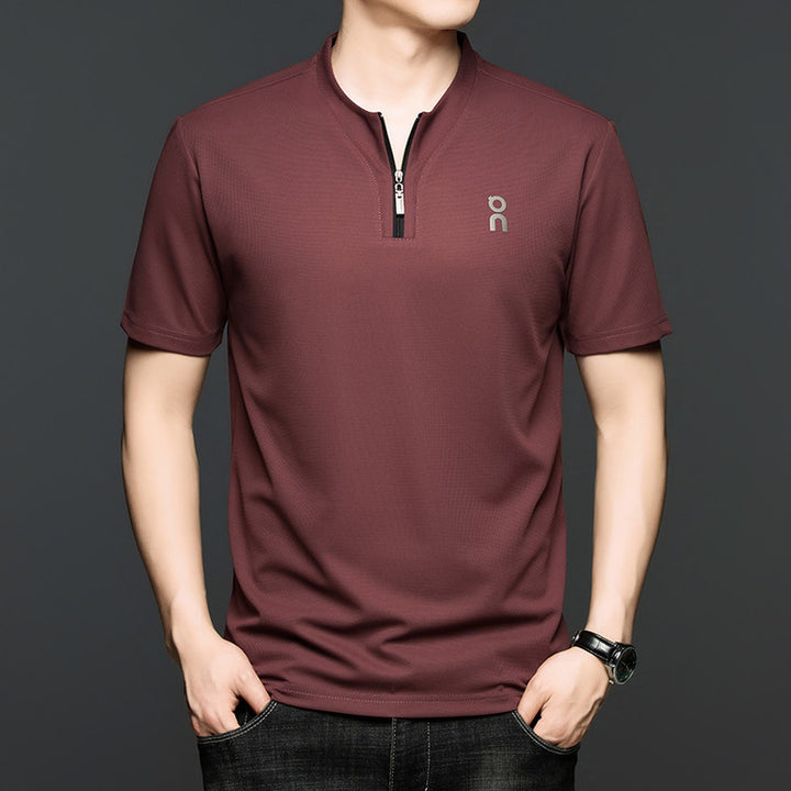 V-Neck Raw Edge T-shirt