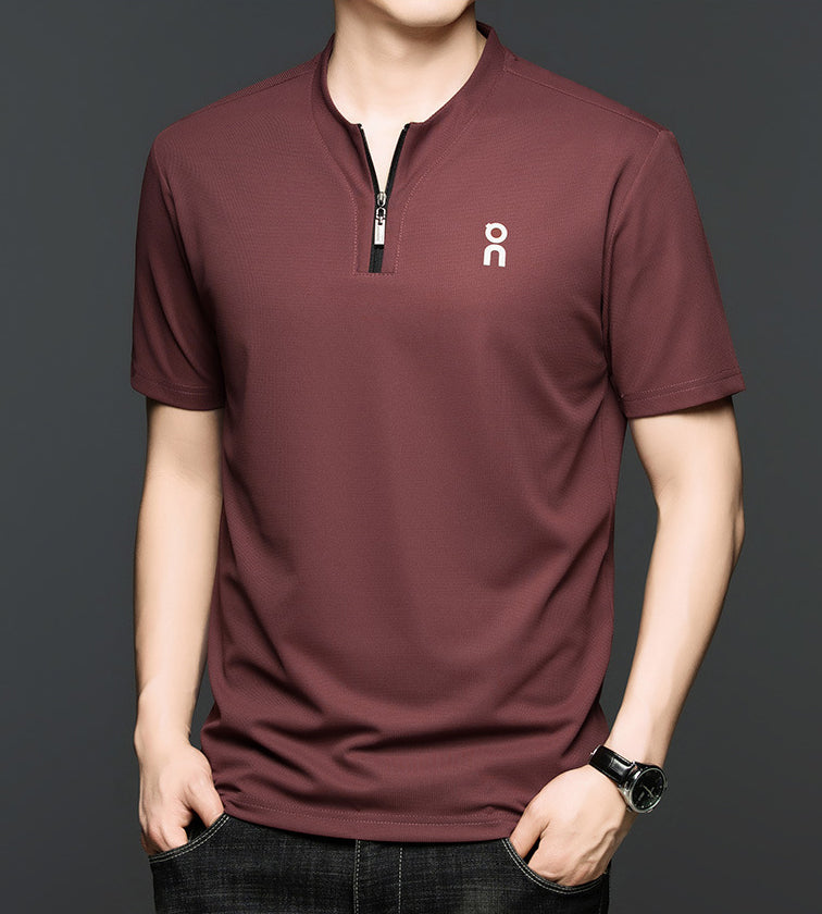 V-Neck Raw Edge T-shirt