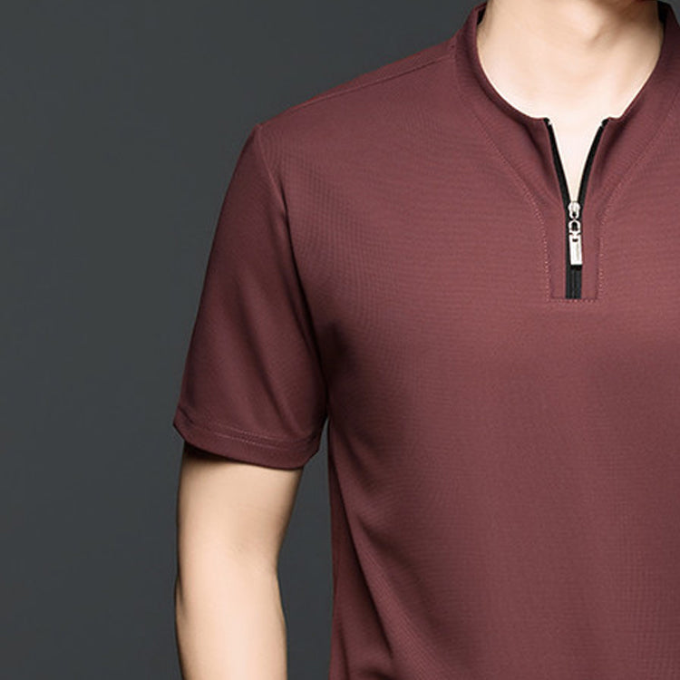 V-Neck Raw Edge T-shirt