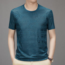 Men Printed Round Neck T-shirt
