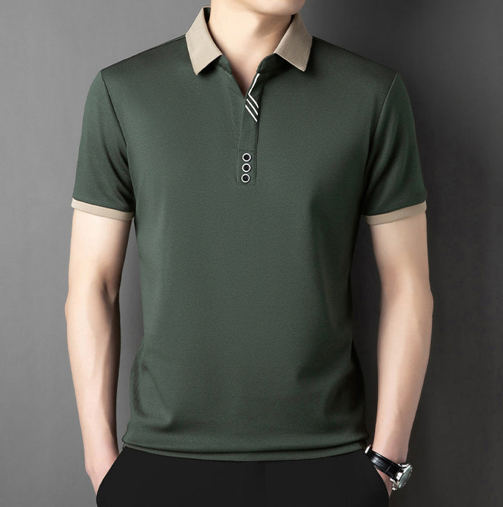 Short Sleeves Polo Collar T-shirt