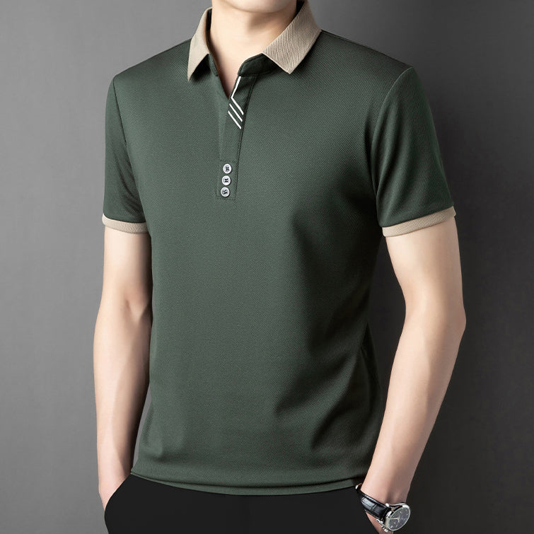 Short Sleeves Polo Collar T-shirt