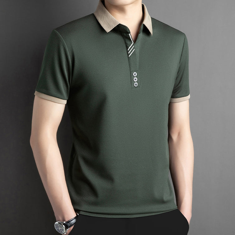 Short Sleeves Polo Collar T-shirt