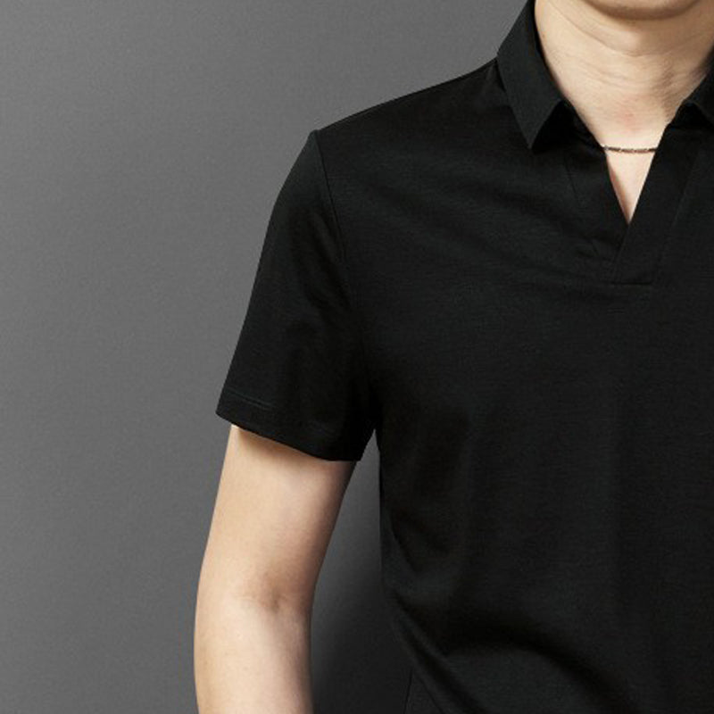 Men Polo Collar T-shirt