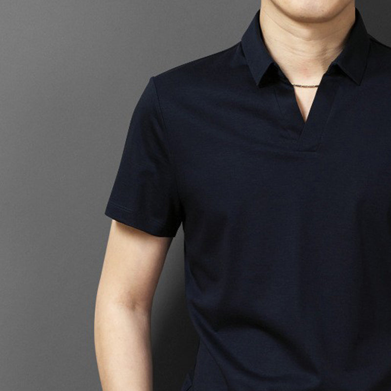 Short Sleeves Polo Collar T-shirt