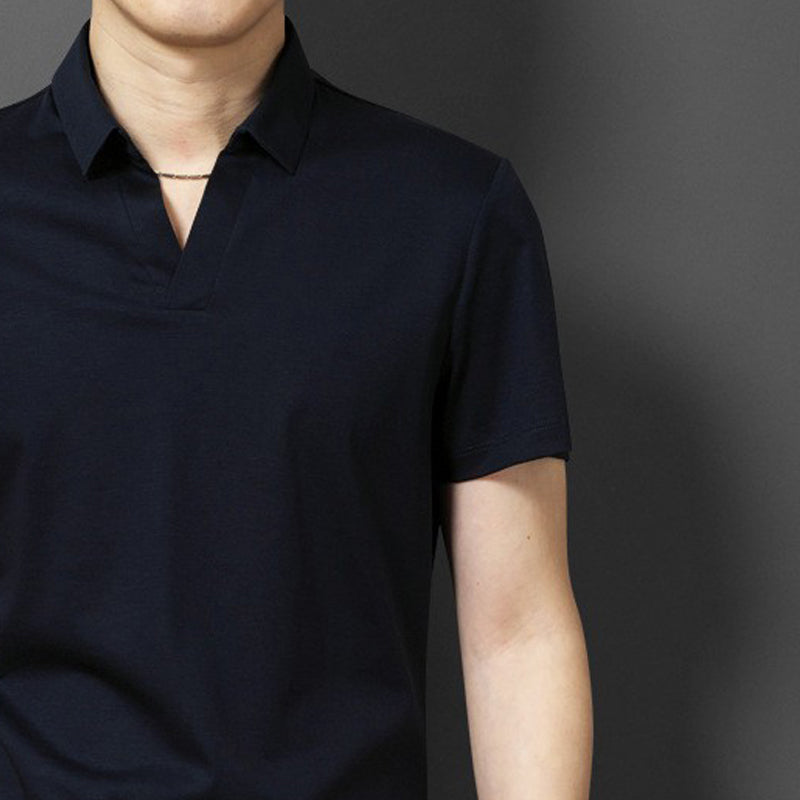 Short Sleeves Polo Collar T-shirt