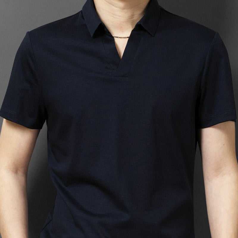 Short Sleeves Polo Collar T-shirt