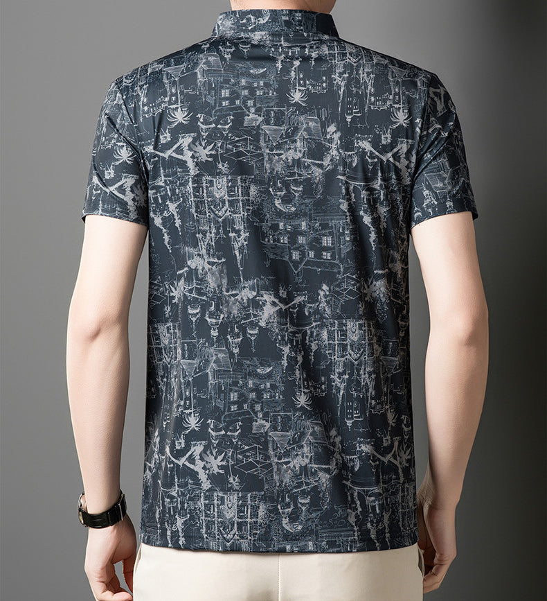 Men Tropical Printed T-shirt