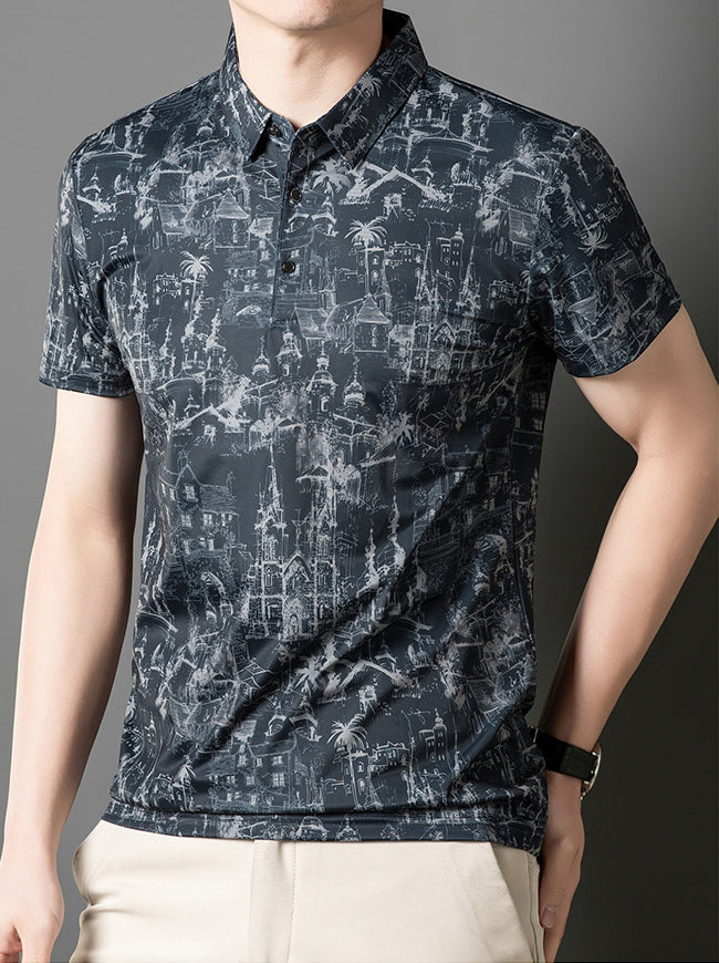 Men Tropical Printed T-shirt