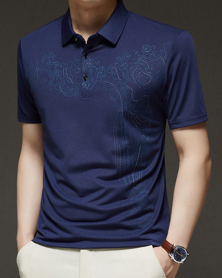 Men Polo Collar T-shirt
