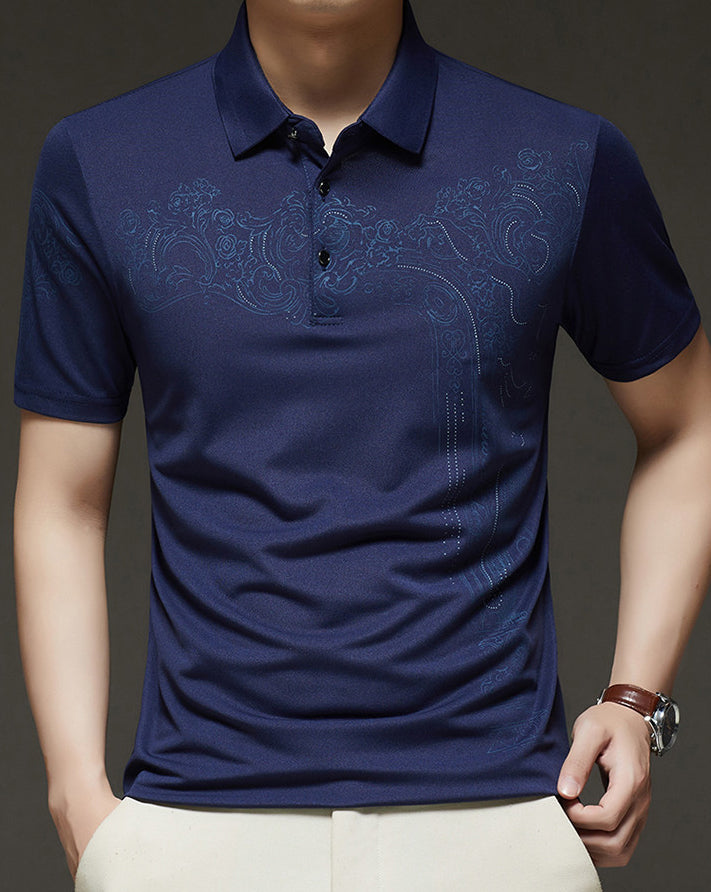 Men Polo Collar T-shirt