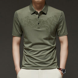 Men Polo Collar T-shirt