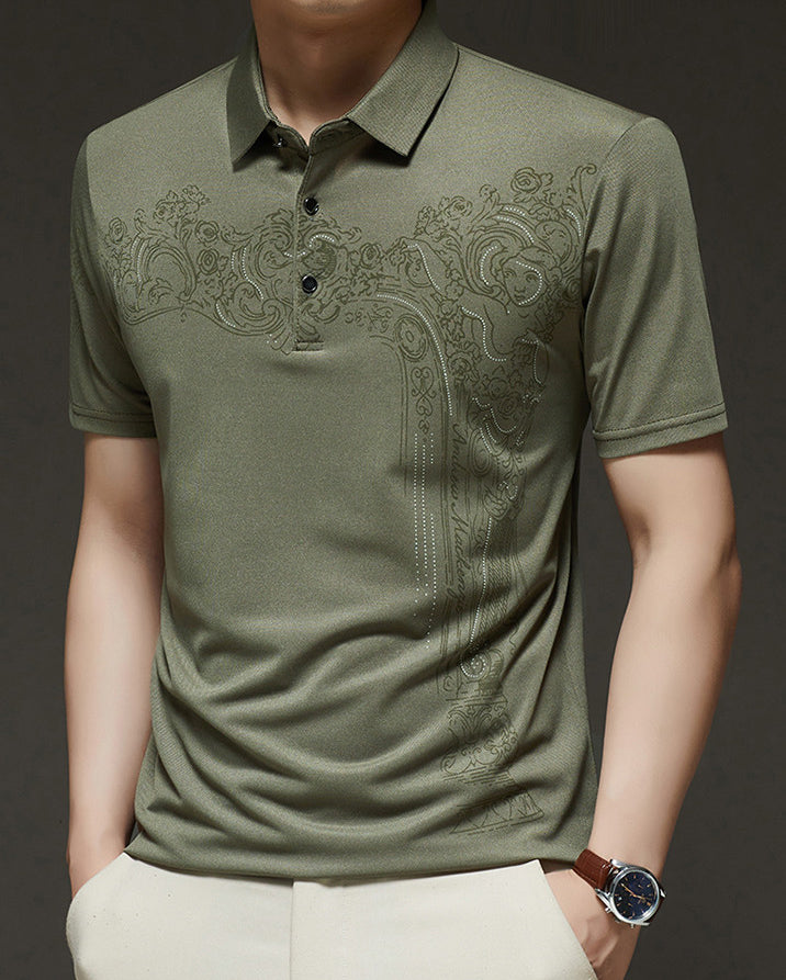 Men Polo Collar T-shirt