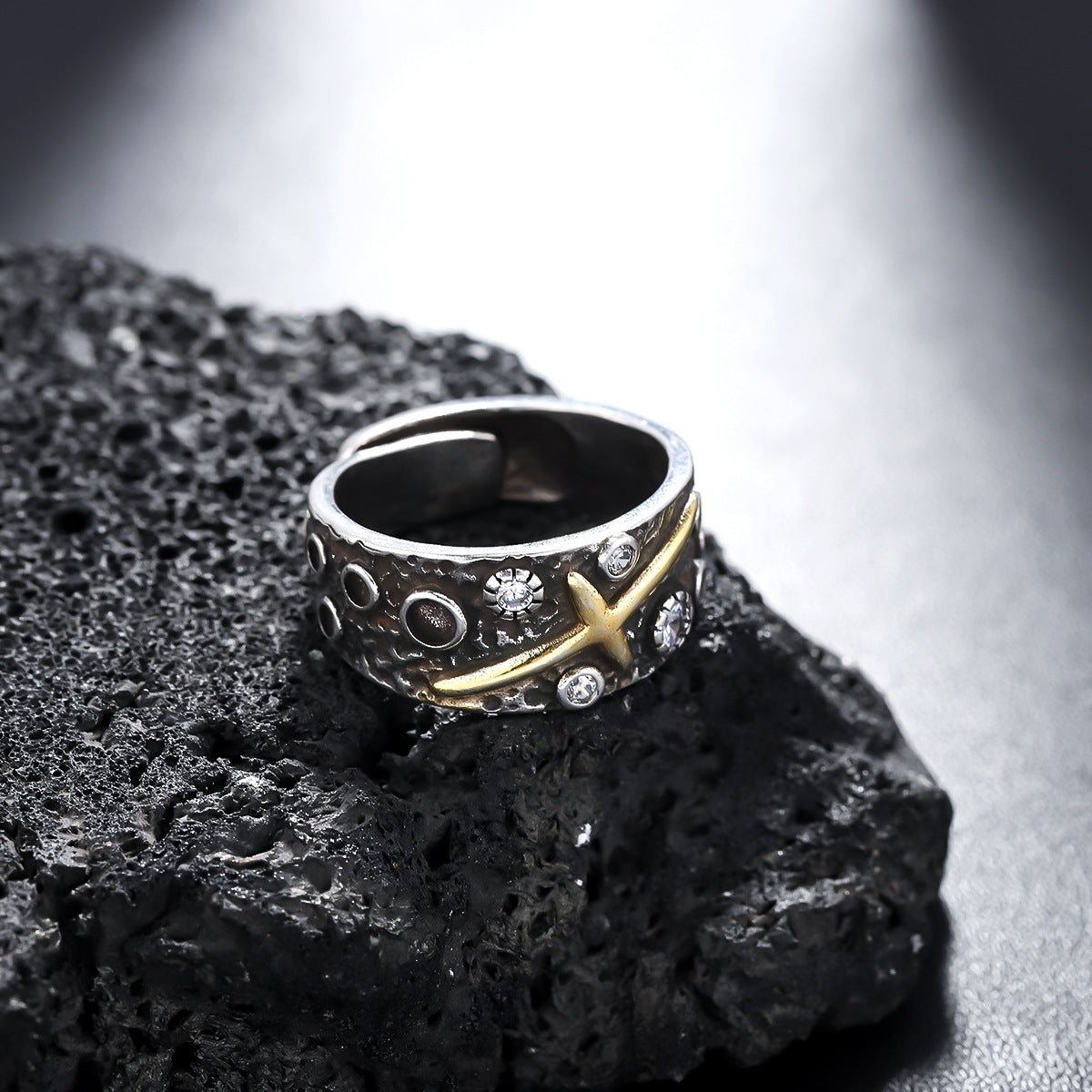 Silver-Plated  Adjustable Finger Ring