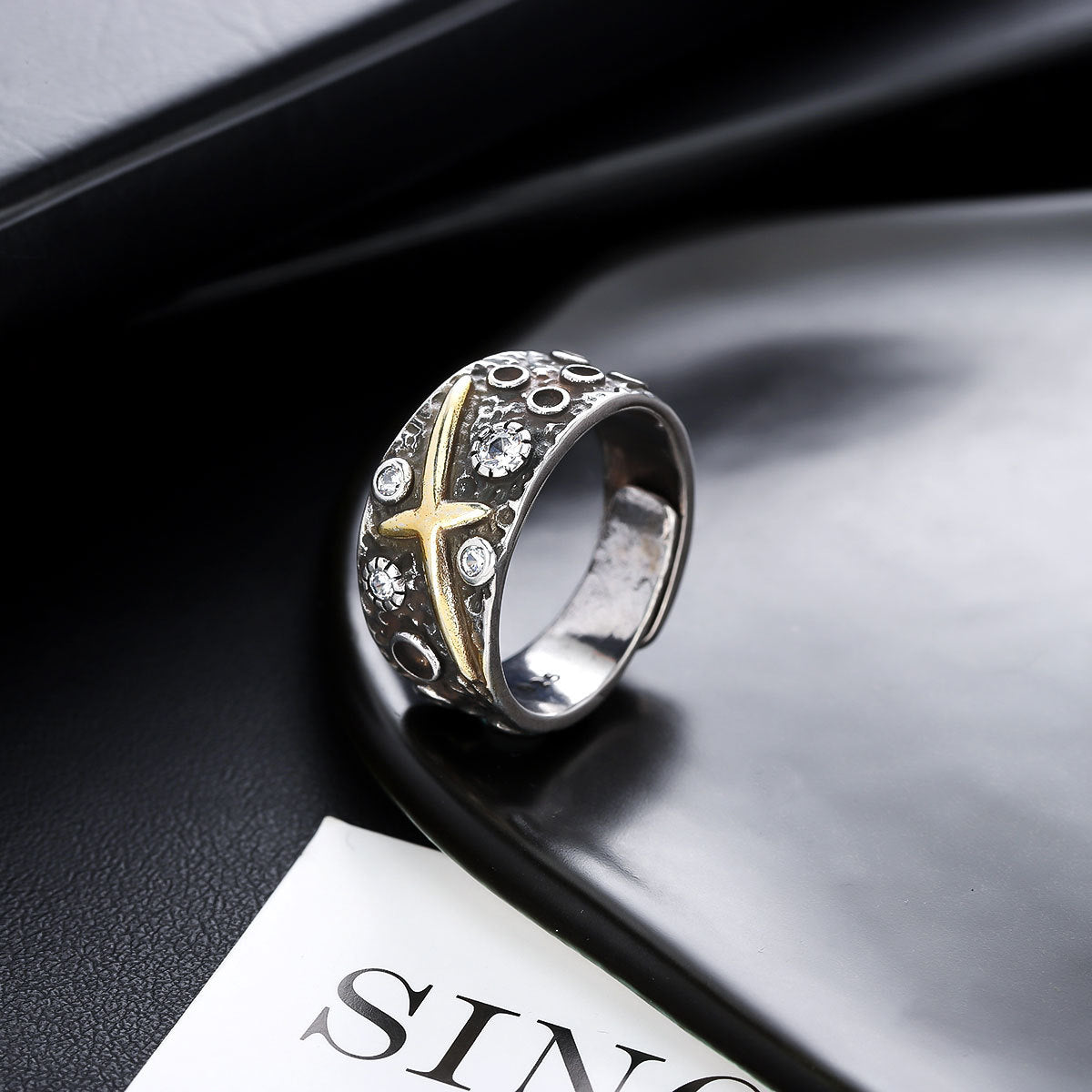 Silver-Plated  Adjustable Finger Ring