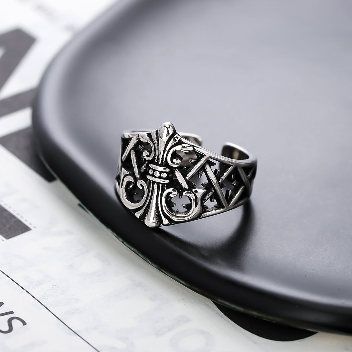 Silver-Plated  Adjustable Finger Ring